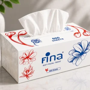 Fina Soft Facial Tissue 600 Sheets | Premium Virgin Pulp