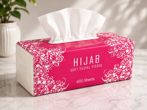 Hijab Soft Facial Tissue 600 Sheets | Premium Virgin Pulp