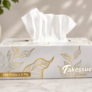 Takessue Classic Premium Facial Tissue 200 Pulls × 2 Ply