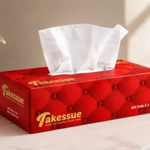 Takessue Luxury Facial Tissue 200 Pulls 2 Ply Premium Tissue Box