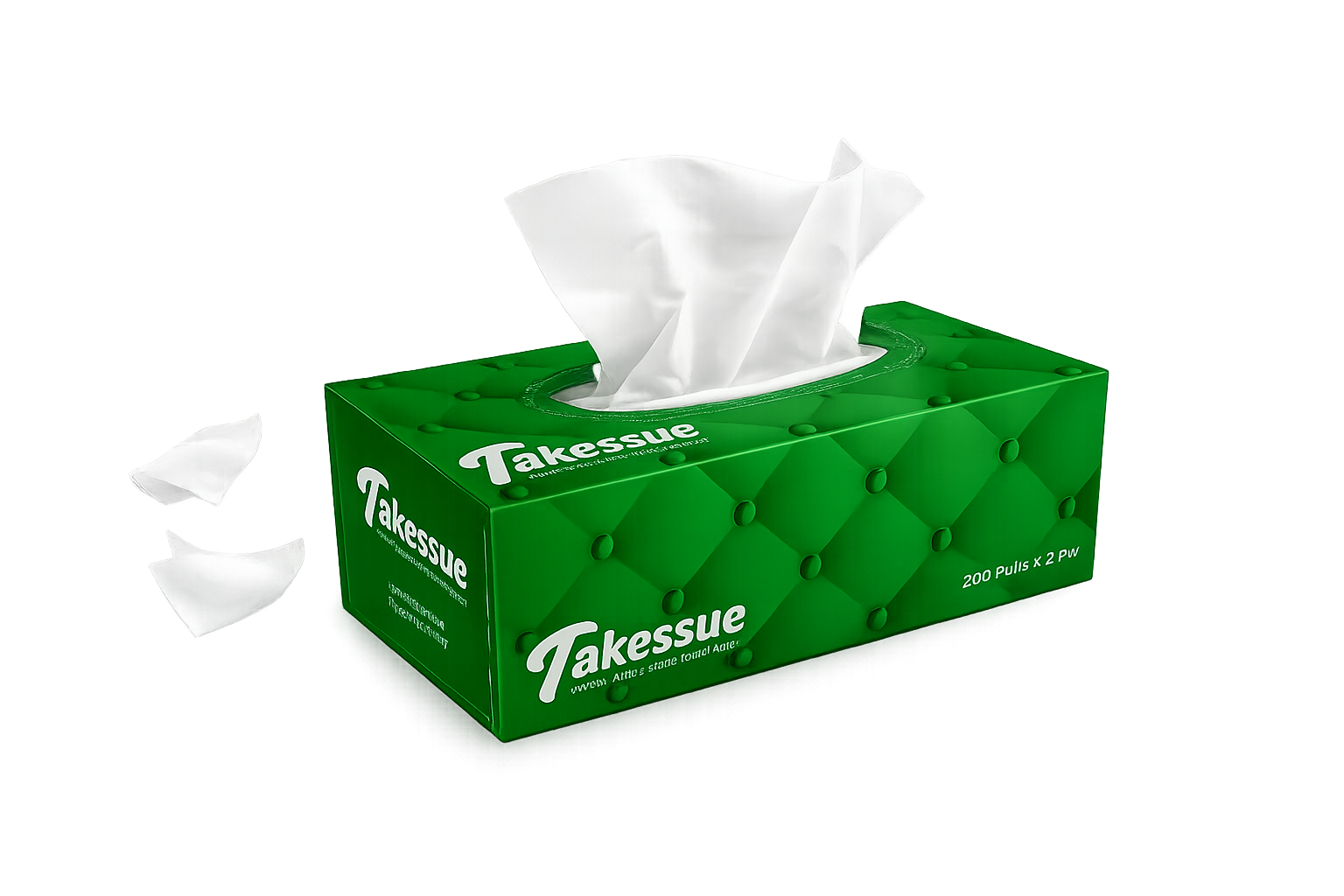 Takessue_Green_Facial_Tissue_Transparent